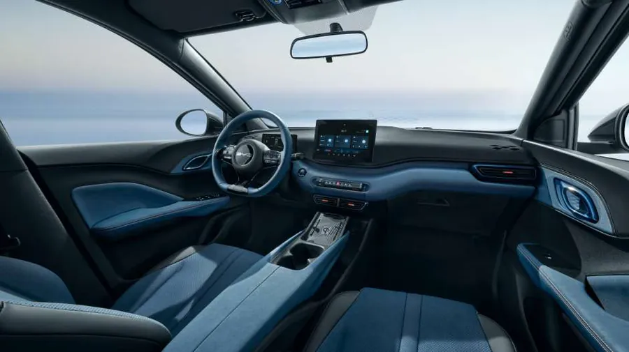 Interior Dark Blue do BYD Dolphin Mini