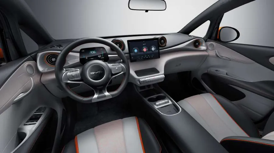 Interior Mark Orange do BYD Dolphin