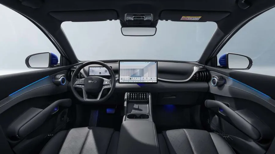 Interior Dark Grey do BYD Yuan Plus AWD