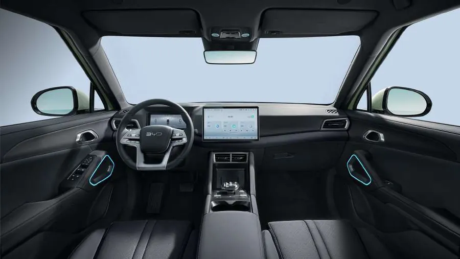 Interior Black do BYD Yuan Pro